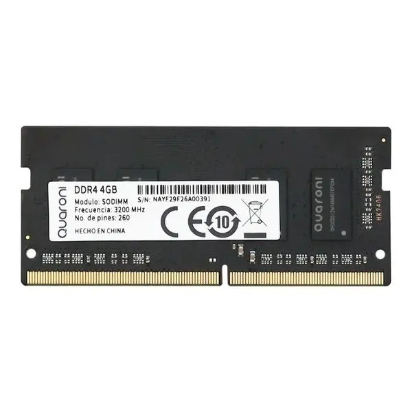 MEMORIA RAM QUARONI SODIMM DDR4 8GB 3200 MHZ CL19 260PIN 1.2V - Digital Rabbit