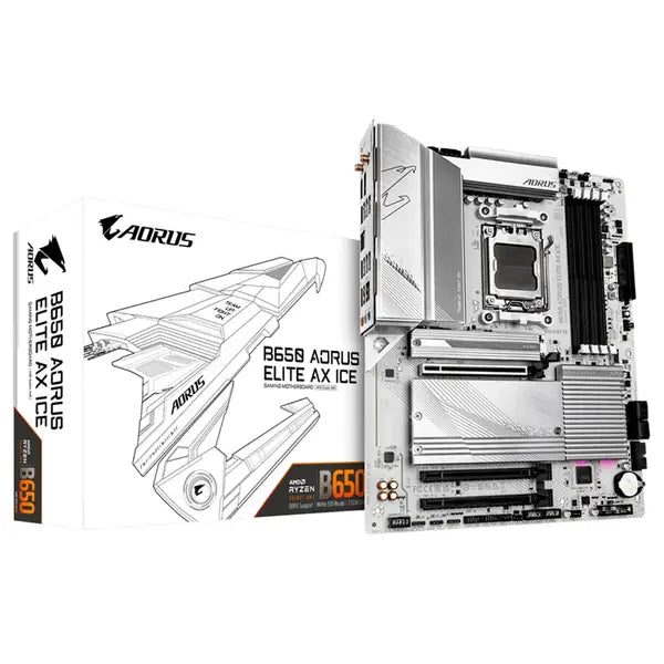 TARJETA MADRE GIGABYTE B650 A ELITE AX ICE / SOCKET AM5 / DDR5 / WIFI6 / BT / ATX / GAMING - Digital Rabbit