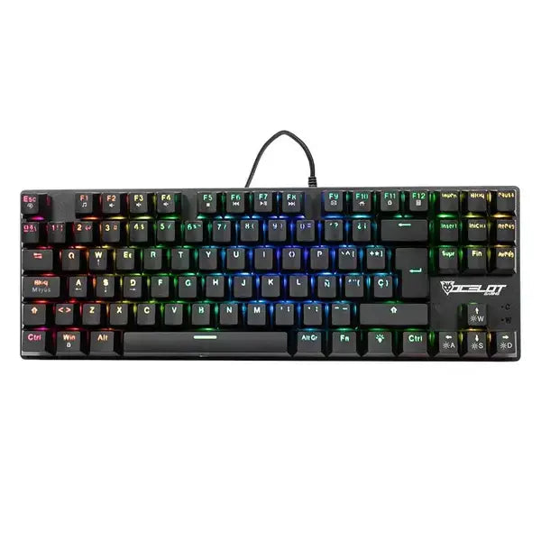 TECLADO MECANICO OCELOT GAMING OK-TKL2 / SWITCH ROJO / FULL RGB / 88 TECLAS / ANTHIGOSTING / USB / COLOR NEGRO - Digital Rabbit