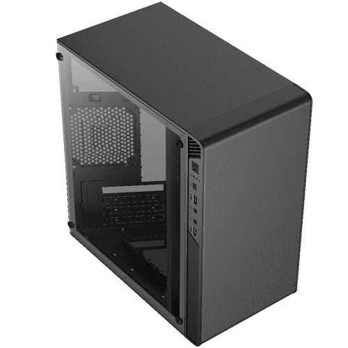 GABINETE ACTECK PERFORMANCE II GI215W / MINI TORRE / MICRO ATX / ITX / FUENTE DE PODER 500W INCLUIDA / PANEL ACRILICO - METAL / NEGRO / AC-935784 - Digital Rabbit