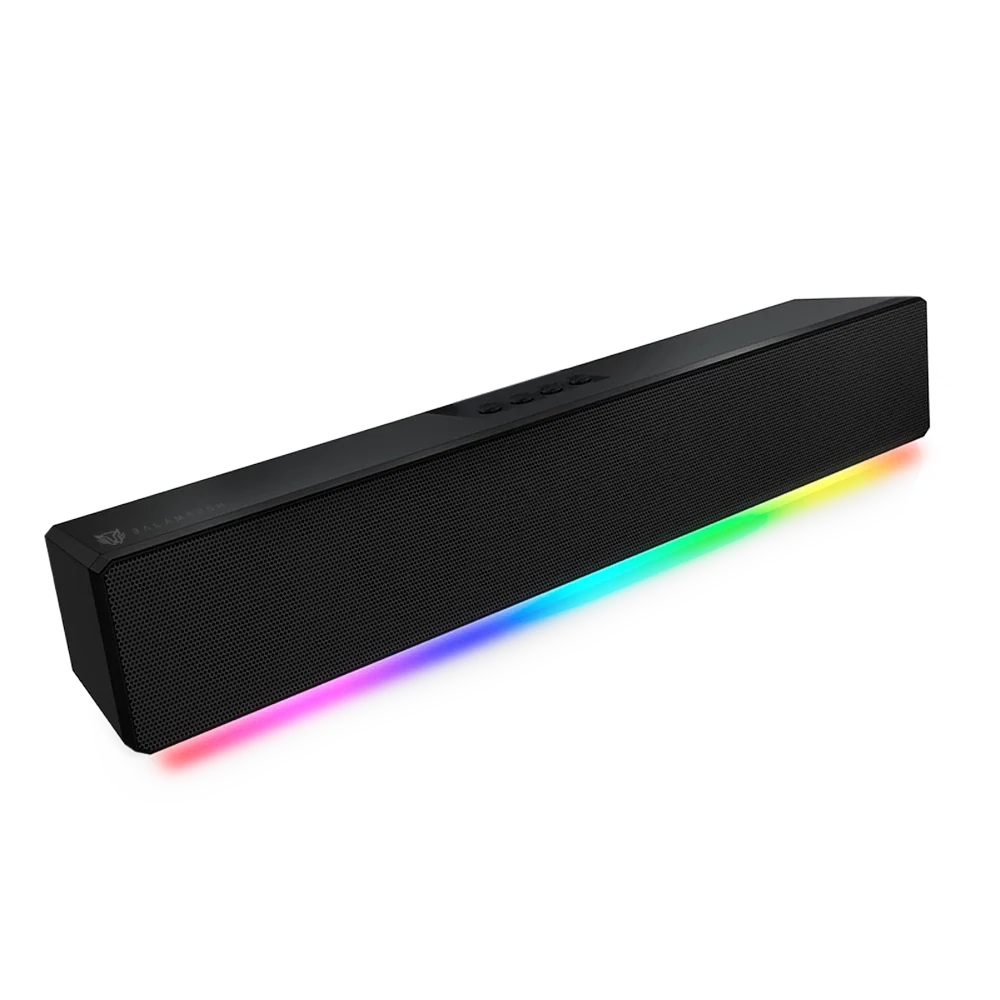 BOCINA GAMER BALAM RUSH GLIMM BAR BG585 / INALAMBRICA / BLUETOOTH - CONEXION TWS 3.5 MM / RADIO FM - TF / SONIDO ESTEREO / 10 W / RECARGABLE / ILUMINACION LED