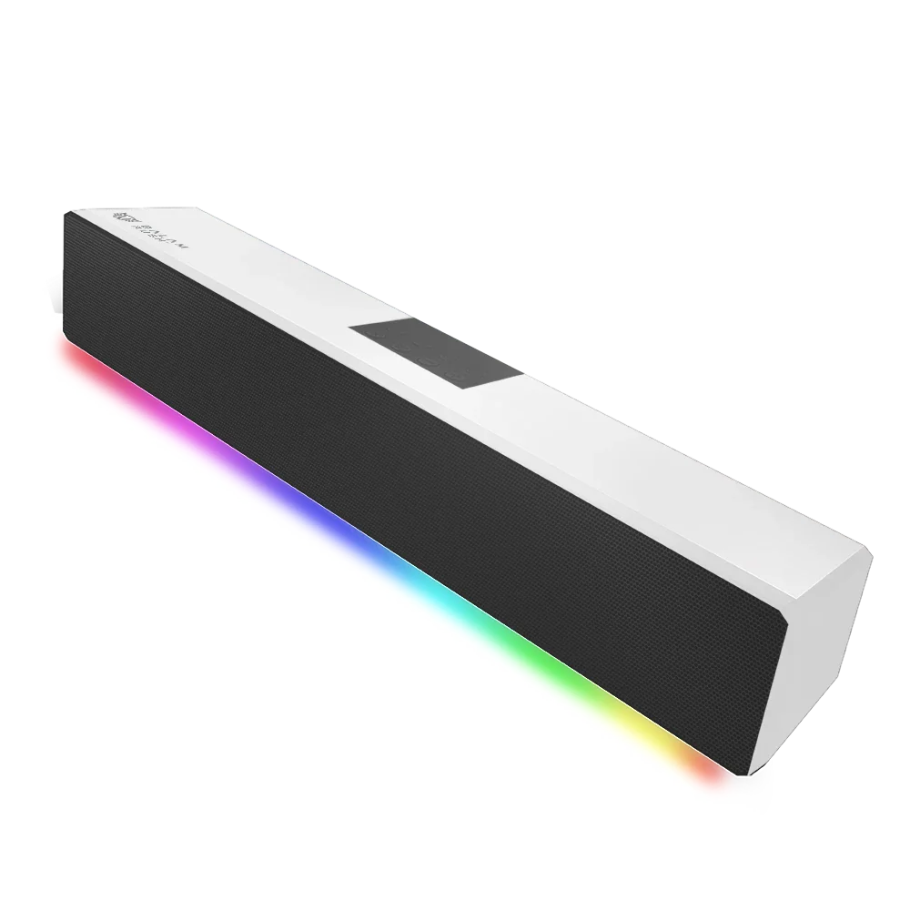 BOCINA GAMER BALAM RUSH GLIMM BAR BG585 / INALAMBRICA / BLUETOOTH - CONEXION TWS 3.5 MM / RADIO FM - TF / SONIDO ESTEREO / 10 W / RECARGABLE / ILUMINACION LED