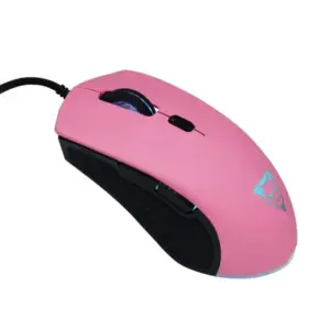 MOUSE OCELOT GAMING ALAMBRICO / ILUMINACION TIPO RGB / DPI 1000-1600-3000-6200 / COLOR ROSA MAGENTA CON NEGRO