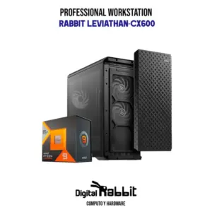 COMPUTADORA RABBIT LEVIATHAN-CX600 / AMD RYZEN 9 7950X3D / RTX 4090 24 GB / 128 GB RAM / 8 TB SSD / PSU 1300W 80+ PLATINUM