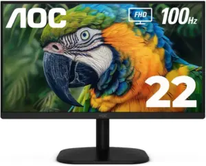 MONITOR LED AOC 22B2HM2 / COLOR NEGRO / PANEL VA 21.5 / HDMI Y VGA / ASPECTO 16:9 / TIEMPO DE RESPUESTA 4MS / VESA 100X100 MM / 1920 X 1080 / 100 HZ / CONTRASTE 20,000,000:1 / BRILLO 250 CD / M2