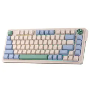 TECLADO MECÁNICO REDRAGON UCAL PRO K673 / INALÁMBRICO / 75% / RGB / 3 MODOS / 81 TECLAS / CONTROL DE PERILLA DEDICADO / AZUL CLÁSICO / K673CPG-RGB-PRO
