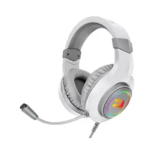 AUDÍFONOS GAMER REDRAGON HYLAS WHITE / H260RBG / DIADEMA / OVER-EAR / 3.5 MM / MICRÓFONO FLEXIBLE OMNIDIRECCIONAL / RGB