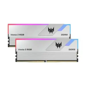 MEMORIA RAM / PREDATOR VESTA II / UDIMM / DDR5 / 64GB / 2X32GB / 6000 MT/S / CL30 / GAMING / RGB / COLOR PLATA