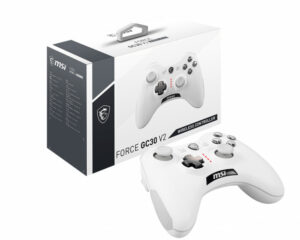 GAMEPAD FORCE GC30 V2 WHITE MSI USB / WINDOWS / ANROID 4.1 / VIBRACION 8 HORAS DE JUEGO