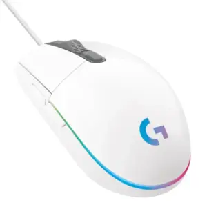 MOUSE GAMING LOGITECH G203 / RGB LIGHTSYNC / OPTICO / USB ALAMBRICO / 6 BOTONES PROGRAMABLES / BLANCO