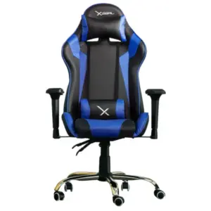 SILLA GAMER XZEAL NEG / AZUL ACERO / PVC ALTO DESEMPEÑO (ZXSXZ10A)