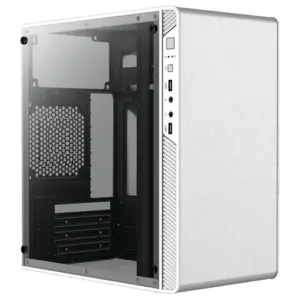 GABINETE ACTECK PERFORMANCE II GI215W / MINI TORRE / MICRO ATX - ITX / FUENTE DE PODER 500W INCLUIDA / PANEL ACRILICO - METAL / BLANCO / AC-935852