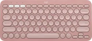 TECLADO BLUETOOTH LOGITECH PEBBLE KEYS 2 K380S QWERTY ESPAÑOL COLOR ROSADO