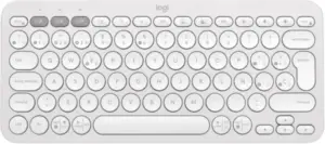 TECLADO BLUETOOTH LOGITECH PEBBLE KEYS 2 K380S QWERTY ESPAÑOL COLOR BLANCO