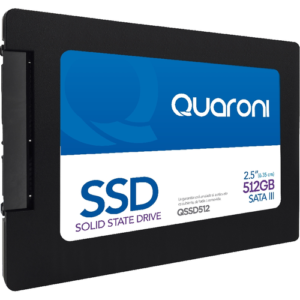 UNIDAD DE ESTADO SOLIDO SSD QUARONI 2.5 512GB / SATA3 / 6GB / S 7MM / LECT 540MB / S / ESCRIT 460MB / QSSD512