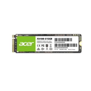 UNIDAD DE ESTADO SOLIDO SSD INTERNO ACER FA100 512GB M.2 2280 NVME PCIE GEN 3X4 LECT.3300 ESCRIT.2700 MBS 3D TLC NAND PC LAPTOP MINIPC (BL.9BWWA.119)