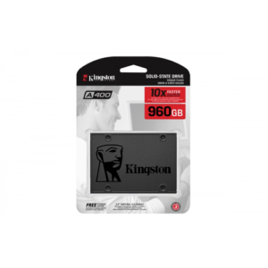 UNIDAD DE ESTADO SOLIDO KINGSTON INTERNO A400 960GB 2.5 SATA3 7MM LECT.500 / ESCRIT.450MB / S PC / LAPTOP SA400S37 / 960G