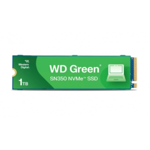 UNIDAD DE ESTADO SOLIDO SSD INTERNO WD GREEN SN350 1TB M.2 2280 NVME PCIE GEN3 LECT.2400MBS ESCRIT.1850MBS PC LAPTOP MINIPC WDS100T2G0C