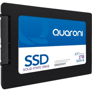 UNIDAD DE ESTADO SOLIDO SSD QUARONI 2.5 1TB / SATA3 / 6GB / S 7MM / LECT 500MB / S / ESCRIT 470MB / S.