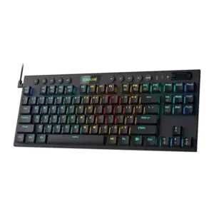 TECLADO MECÁNICO / REDRAGON / HORUS 621 TKL BLACK / INALÁMBRICO / DISEÑO FINO / PERFIL BAJO / RGB / RED SWITCH