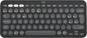 TECLADO BLUETOOTH LOGITECH PEBBLE KEYS 2 K380S QWERTY ESPAÑOL COLOR NEGRO